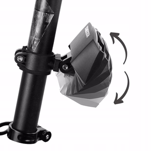 Rockbros LKWD-R1 galinis dviračio žibintas su lazeriu ir nuotolinio valdymo pultu + Micro USB - USB-A laidas - juodas