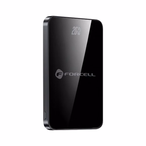 Išorinė baterija su MagSafe Forcell F-Energy SuperSlim F5K8 QC4.0 PD3.0 15W 5000 mAh juoda