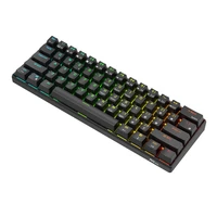 Royal Kludge RK61 RGB mechanical keyboard, red switch (black) (QWERTY)