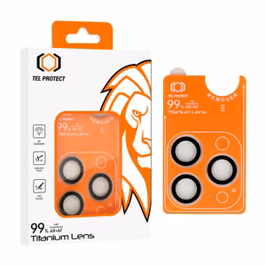 Tel Protect Titanium Lens 99% AR skaidrūs grūdinti apsauginiai stiklai Apple iPhone 18 Pro / 18 Pro Max kameros lęšiams (3 vnt.)
