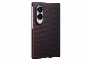 Samsung Galaxy Z Fold8 aramido pluošto magnetinis dėklas su 2 antirefleksinėmis plėvelėmis, violetinis