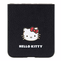 Hello Kitty Metal Logo Kitty Head dėklas Samsung Galaxy Z Flip 5 - juodas