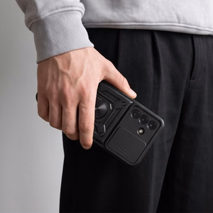 Tech-Protect CamShield Pro dėklas, skirtas Samsung Galaxy A17 / A18 / A26 4G / 5G, juodas