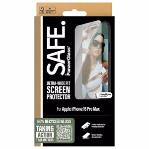 SAFE by PanzerGlass Ultra-Wide Fit temperuotas stiklas iPhone 16 Pro Max