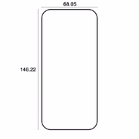 "Etteri" grūdintas stiklas 9D, skirtas "iPhone 16 Pro / 17 / 17 Pro 6,3"