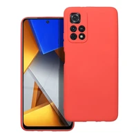 Silikoninis dėklas telefonui XIAOMI POCO M4 Pro 5G / Redmi Note 11T 5G / Redmi Note 11S 5G persikų spalvos