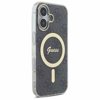 Guess IML 4G Magnetinis dėklas iPhone 16 Plus - juodas