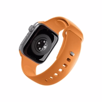 Puro Icon silikoninis dirželis Apple Watch 44 / 45 / 46 / 49 mm – oranžinis