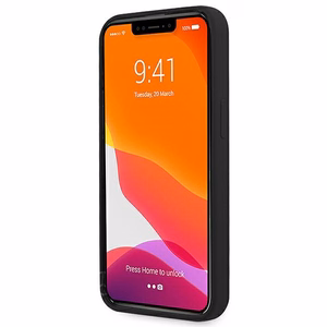 BMW Silicone Signature dėklas telefonui iPhone 13 mini - juodas