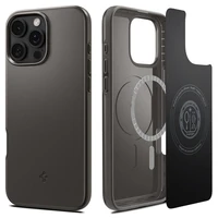 Spigen Thin Fit Magnetinis dėklas iPhone 16 Pro - ginklo metalo