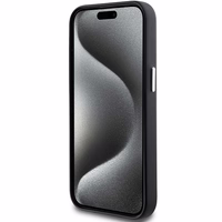 BMW parašas apvyniotas metalinis magnetinis dėklas telefonui iPhone 15 Plus / 14 Plus - juodas