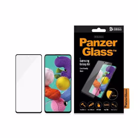 PANZERGLASS PRO grūdintas stiklas E2E REGULAR SAMSUNG A51 dėklas FRIENDLY juodas