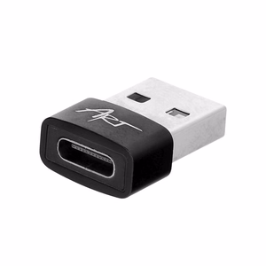USB A 2.0 į USB C adapteris ART C14 OTG juodas