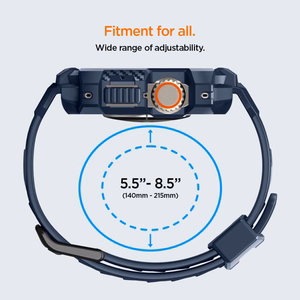 Spigen Rugged Armor Pro dėklas Apple Watch Ultra 1 / 2 (49mm) - jūrinė mėlyna