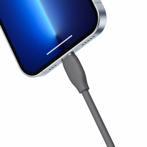 Baseus Jelly kabelis USB į Lightning, 2,4A, 1,2m (juodas)