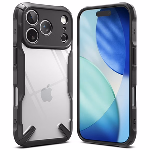 Ringke Fusion X dėklas telefonui iPhone 17 Pro Max - juodas