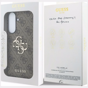 Guess dėklas Samsung Galaxy A37 (4G Big Metal Logo) rudas