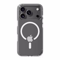 Rock Crystal Shield Serijos Magnetinis Dėklas Iphone 17 Pro Max permatomas