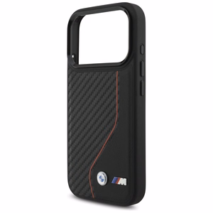 BMW M Carbon Line & Logo MagSafe dėklas iPhone 17 Pro - raudonas