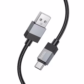 Kabelis USB A į USB C Hoco 3A 1 m X110 juodas