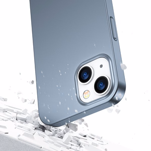 Joyroom 360 pilnas dėklas su priekiniu ir galiniu dangteliu iPhone 13 + grūdinto stiklo apsauginis stiklas pilkas (JR-BP927 tranish)
