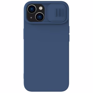 Nillkin CamShield Silky Silicone Case iPhone 14 Plus чехол с защитой камеры синий