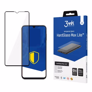 3mk HardGlass Max Lite grūdintas apsauginis ekrano stiklas, skirtas Samsung Galaxy A14, juodas
