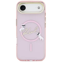 Karl Lagerfeld IML Choupettes Karl Script Logo MagSafe iPhone Air Case - Pink