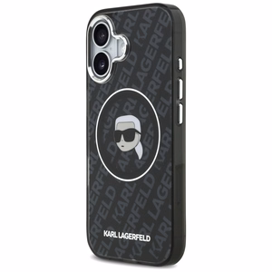 Karl Lagerfeld IML Karl Head Logo MagSafe Case for iPhone 17 - Black