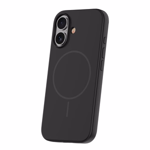 Silikoninis Thin Mag dėklas for iPhone 16e / 17e juodas