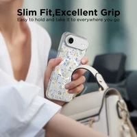 Tech-Protect FlexAir Magnetinis dėklas telefonui iPhone 17 Air - Ramunės su lapais