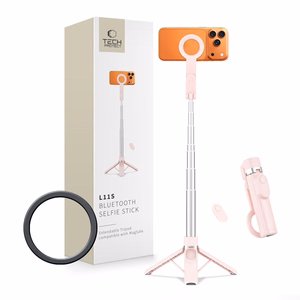 Tech-Protect L11S MagSafe Bluetooth Selfie Stick - Pink