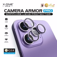 X-ONE Sapphire Kameros Apsauga Pro - iPhone 16/16 Plus - sidabrinė