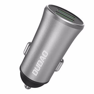 Умное автомобильное зарядное устройство Dudao 3.4A 2x USB серебряное (R6S silver)
