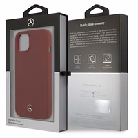 Mercedes Silikoninė Linija Dėklas iPhone 13 mini - Raudonas