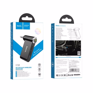 Wireless car receiver Hoco AUX Bluetooth Jack 3,5 mm E58 black