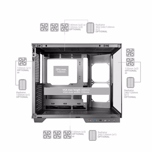 Mars Gaming MCMIRAGE kompiuterio korpusas „Midi Tower“ Juoda