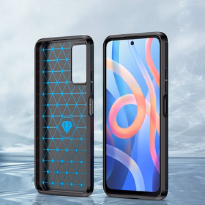 Anglies dėklas lankstus apvalkalas Xiaomi Redmi Note 11 juodas