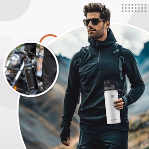 Rockbros 35210029006 terminė dviračio gertuvė gėrimams 650 ml - balta
