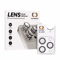 Apsauginis stiklas Tel Protect 3D Lens ant kameros Iphone 14 Pro/14 Pro Max skaidrus (3 lęšiai)