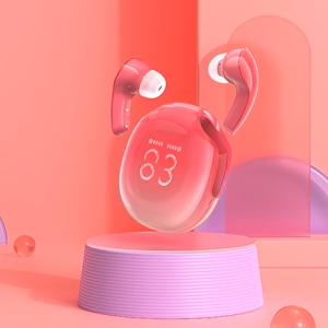 Acefast T9 Bluetooth 5.3 įstatomos belaidės ausinės - raudonos