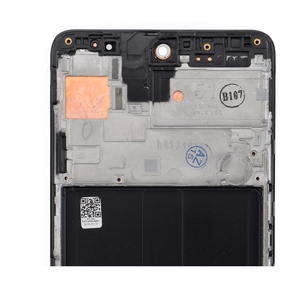FIXCELL AMOLED LCD ekranas su rėmeliu, skirtas SAMSUNG A51 4G, juodas (pakeistas stiklas)