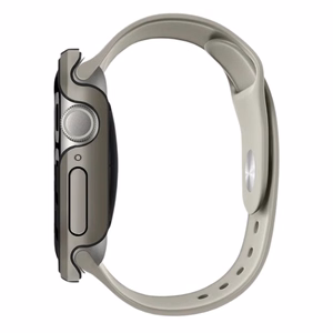 Uniq dėklas Valencia Apple Watch Series 46mm sidabrinis/titano sidabrinis