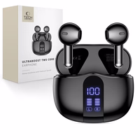 Tech-Protect UltraBoost TWS Core G2 ausinės - juodos