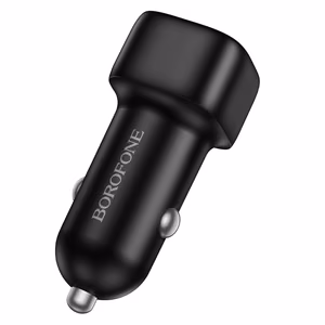 Automobilinis įkroviklis Borofone BZ34B 38W USB-C/USB-A juodas