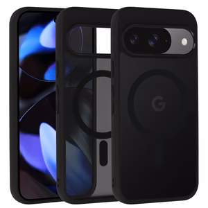 Visiškai matinis Magnētinis dėklas Google Pixel 9/9 Pro juodas