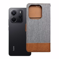 JEANS knyga Xiaomi Redmi Note 14 4G (GLOBAL - 163,25mm x 76,55mm x 8,16mm) pilka