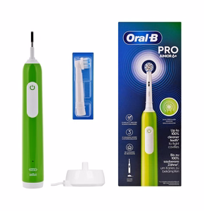 Oral-B Junior – elektrinis dantų šepetėlis, vaikams, žalias (8006540743027)