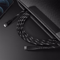 ENERGEA Laidas Nyloflex USB-C - LightningC94 MFI 3m juodas/black