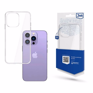 iPhone 14 Pro silikoninis dėklas iš 3mk Clear Case serijos - permatomas